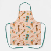 Tablier Motif de bains de soleil de plage (Recto)