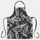 Tablier Motif de bande de cassette rétro (Recto)