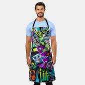Tablier motif de bande dessinée sans soudure Abstrait. Rép (Porté)