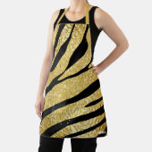 Tablier Motif de bandes d'animaux, Tiger Black & Gold Part (Insitu)