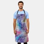 Tablier Motif de basculement Feuilles d'aquarelle Abstrait (Porté)