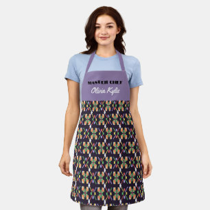 Tablier Motif de broderie pixel de Songket de chanson trad