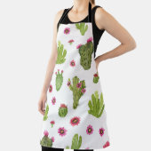 Tablier Motif de cactus vert peint à la main (Insitu)