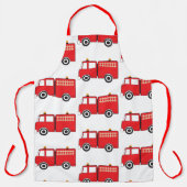 Tablier Motif de camion-feu rouge (Recto)