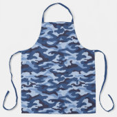 Tablier Motif de camouflage bleu foncé (Recto)