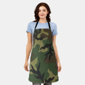 Tablier Motif de camouflage forestier militaire (Porté)