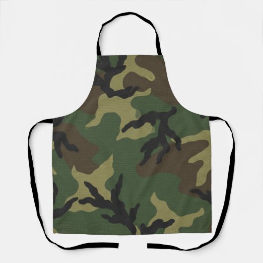 Tablier Motif de camouflage forestier militaire (Recto)