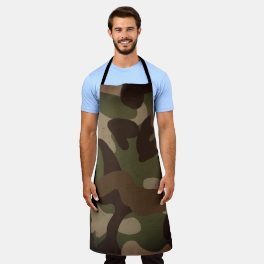 Tablier Motif de camouflage militaire classique (Porté)