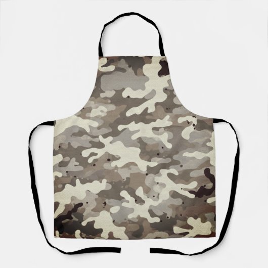 Tablier Motif de camouflage militaire d'hiver (Recto)