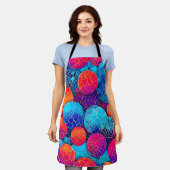 Tablier Motif de cercle vibrant (Porté)