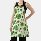 Tablier : Motif de cercles verts abstraits avec des lignes (Insitu)