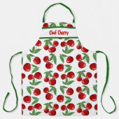 Tablier Motif de cerises rouges personnalisé (Recto)