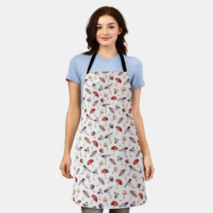 Tablier Motif de champignons rustiques