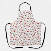 Tablier Motif de champignons rustiques (Recto)