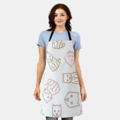 Tablier Motif de chat (Porté)