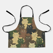 Tablier motif de chat gribouillage (Recto)
