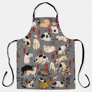 Tablier Motif de chat Ukiyo-e japonais vintage : Kuniyoshi