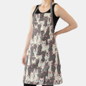 Tablier Motif de chats blancs et gris (Insitu)