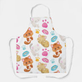 Tablier Motif De Chats, Chats Mignons, Kitty, Chatons, Paw (Recto)