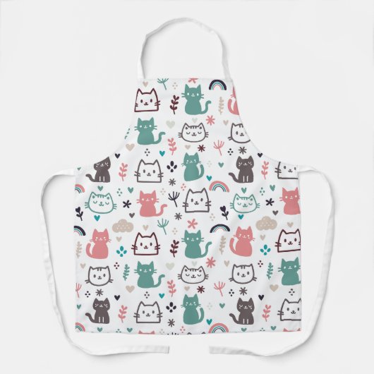 Tablier Motif de chats mignons (Recto)