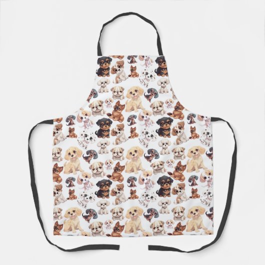 Tablier Motif de chien cochon (Recto)