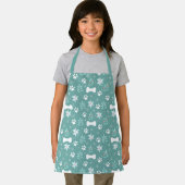 Tablier Motif de chiens et d'os de vacances (Insitu)