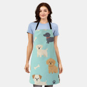 Tablier Motif de chiots mignons (Porté)