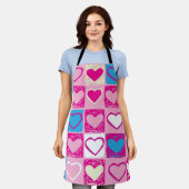 Tablier Motif de coeur (Porté)