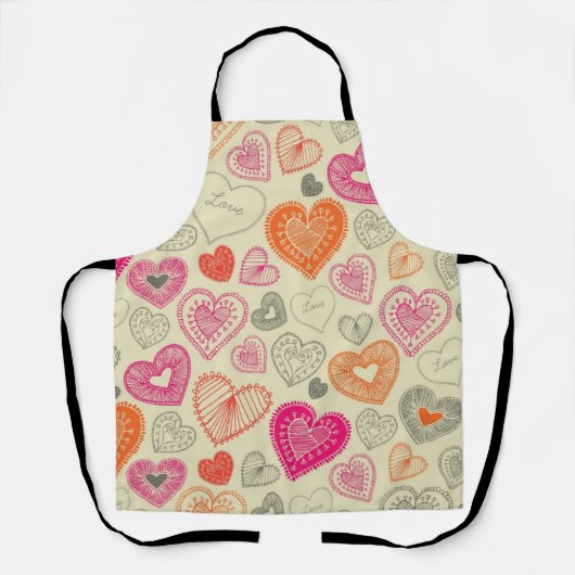 Tablier Motif de coeur (Recto)