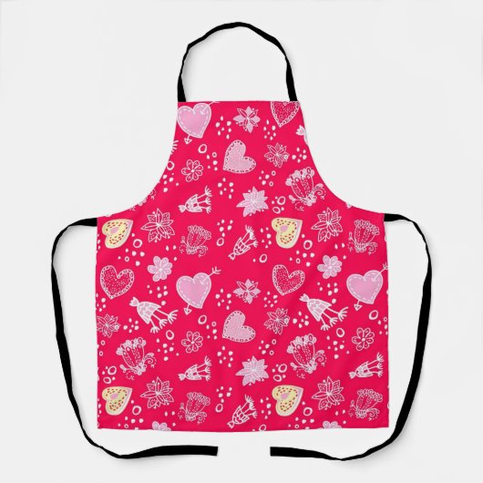 Tablier Motif de coeur (Recto)