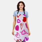 Tablier Motif de coeur (Porté)