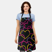 Tablier Motif de coeur (Porté)