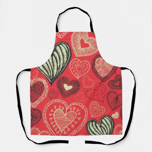 Tablier Motif de coeur (Recto)