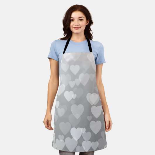 Tablier Motif de coeur 17 (Porté)