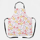 Tablier Motif de coeur 26 (Recto)