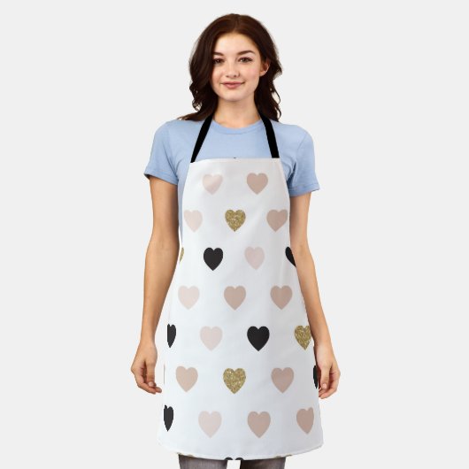 Tablier Motif de coeur 31 (Porté)