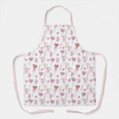 Tablier Motif de coeur doux (Recto)