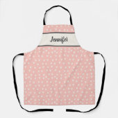 Tablier Motif de coeur mignon rose (Recto)