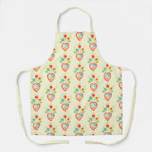 Tablier Motif de coeur populaire portugais (Recto)