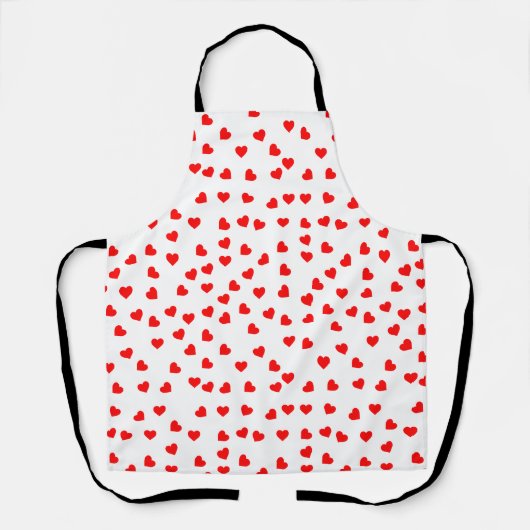 Tablier Motif de coeur rouge (Recto)