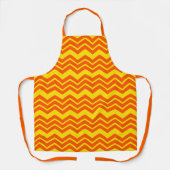 Tablier Motif de conception Chevron orange et jaune (Recto)