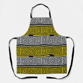 Tablier Motif de conception de frise à clé grecque jaune b (Recto)