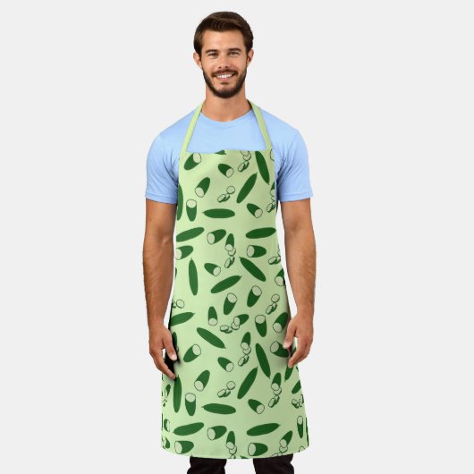 Tablier Motif de concombre (Porté)