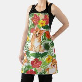 Tablier Motif de Corgi mignon souriant (Insitu)