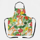 Tablier Motif de Corgi mignon souriant (Recto)
