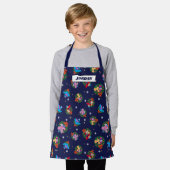 Tablier Motif de couronnes de Noël de la rue Sesame (Porté)