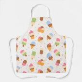 Tablier Motif de crème glacée, cône de crème glacée, Popsi (Recto)