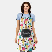 Tablier Motif de crème glacée mignonne (Porté)