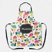 Tablier Motif de crème glacée mignonne (Recto)