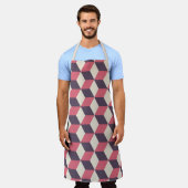 Tablier motif de cubes 3d (Porté)